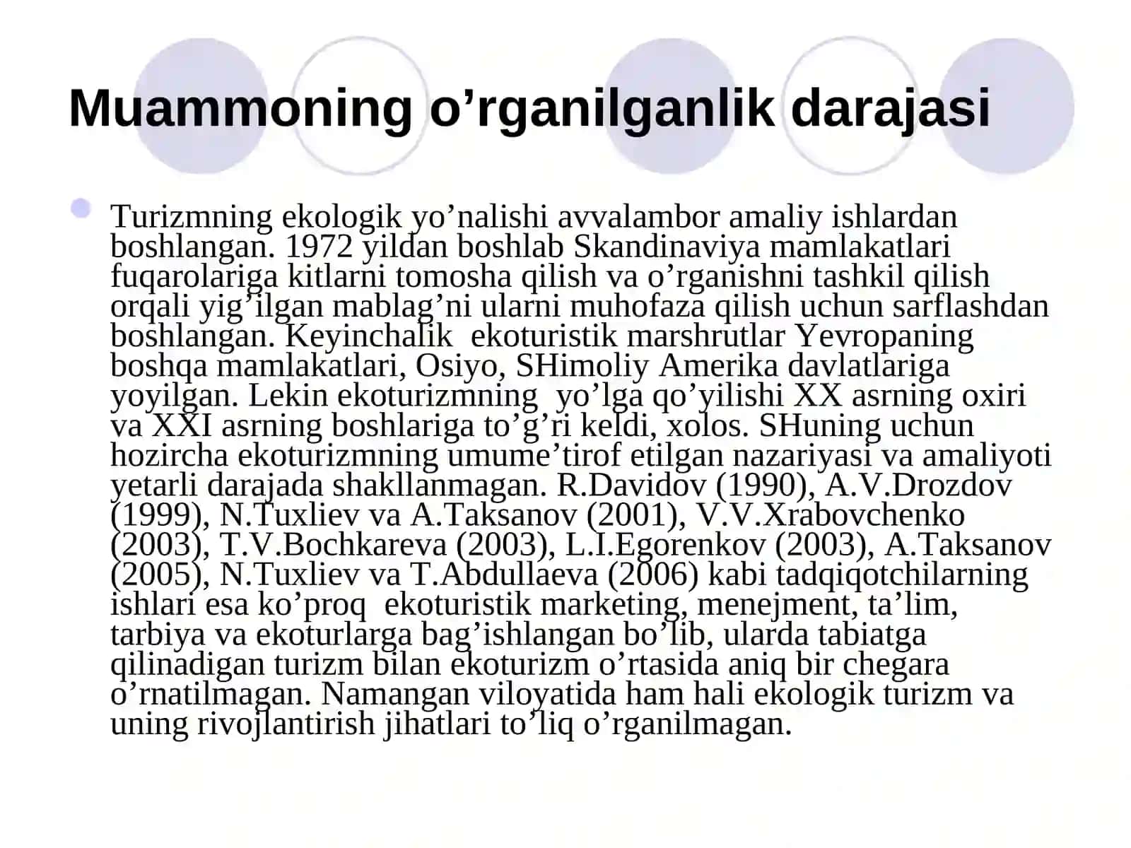 TABIIY TURIZM VA EKOTURIZMNING UMUMIY XUSUSIYATLARI 4