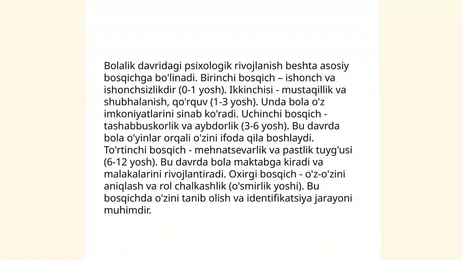 Inson psixikasini ontegenezda rivojlanishi 4