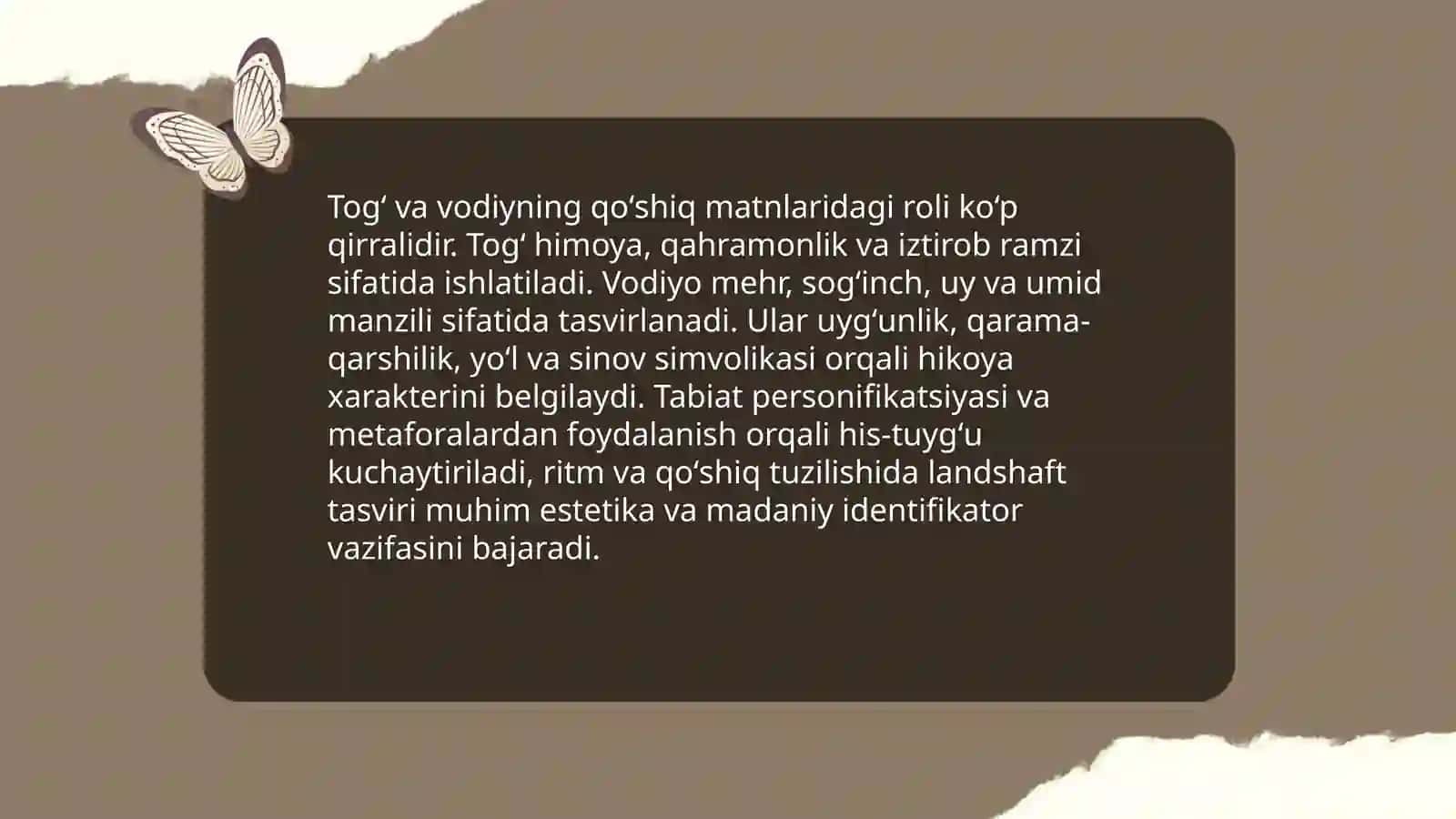 Oʻzbek xalq qoʻshiqlarida tabiat tasviri 4