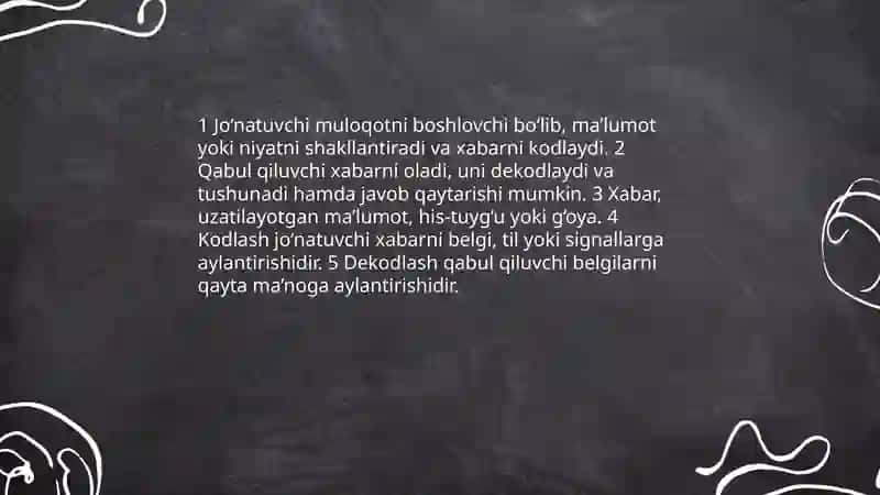 Muloqot haqida tushuncha 4