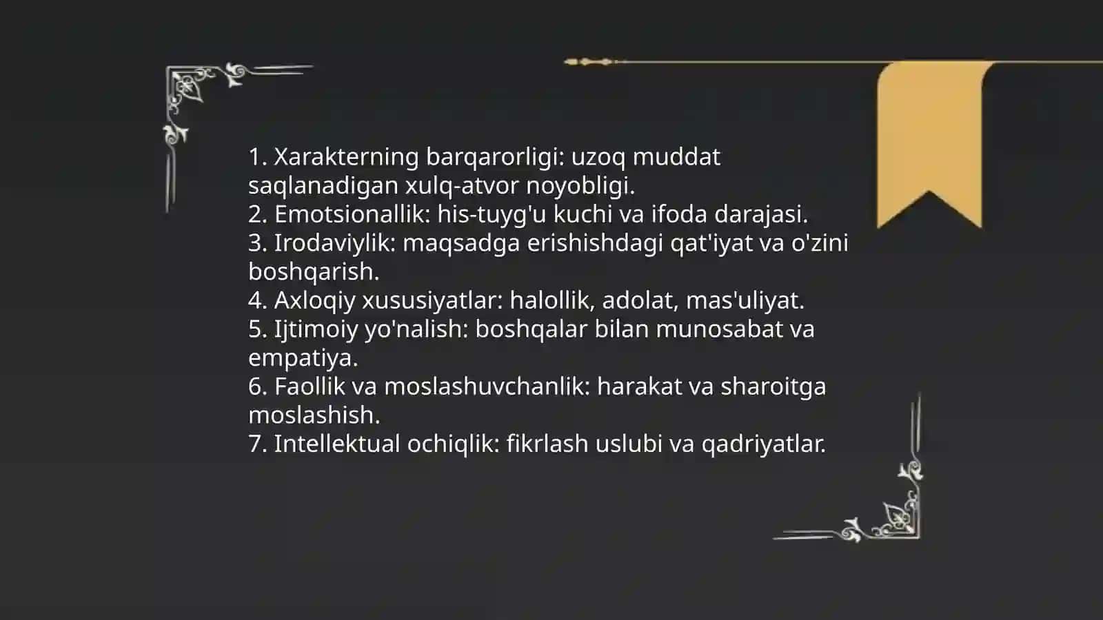 Xarakter haqida tushuncha 4