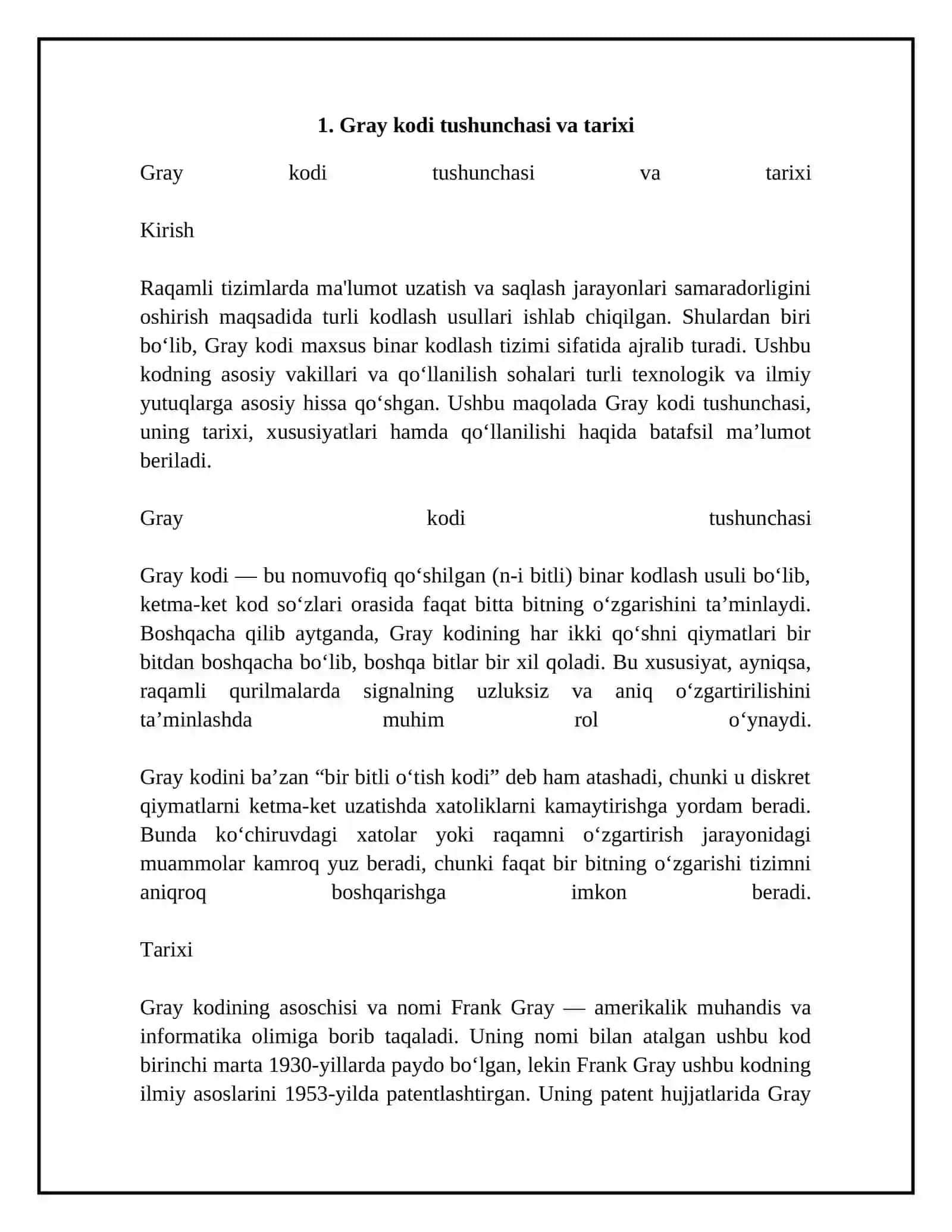 Gray code 4