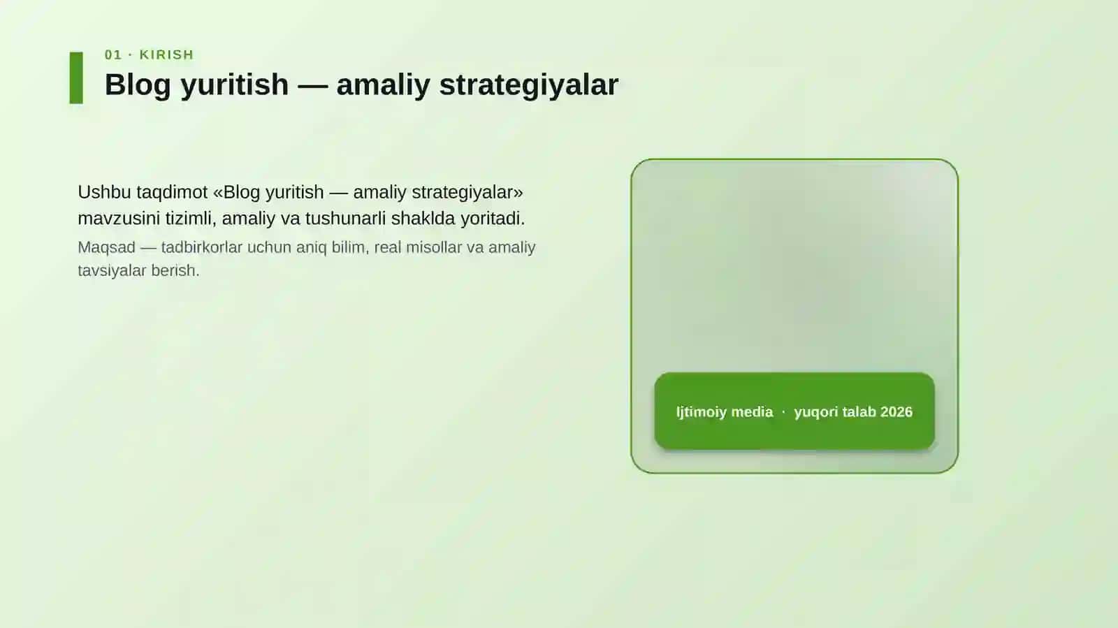 Blog yuritish — amaliy strategiyalar 4