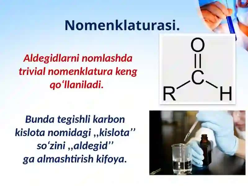 Okso birikmalar.aldegidlar.Olinishi va xossalari 4