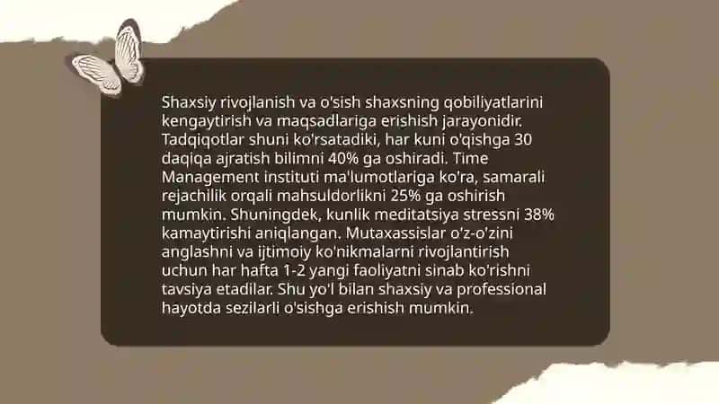 Shaxsning malaka va odatlari 4