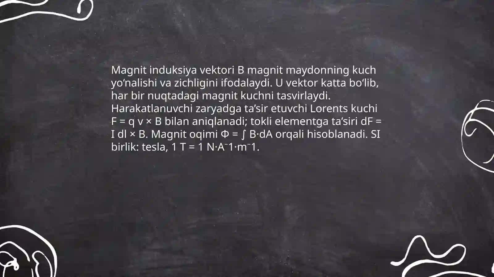 Magnit maydon va uning xarakteristikasi 4