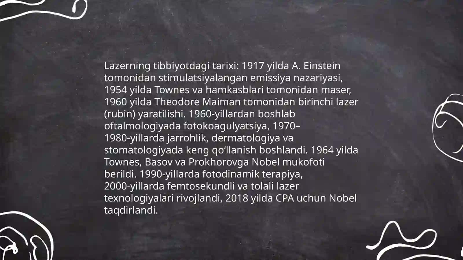 Lazerlar va ulardan foydalanish tibbiyotda 4