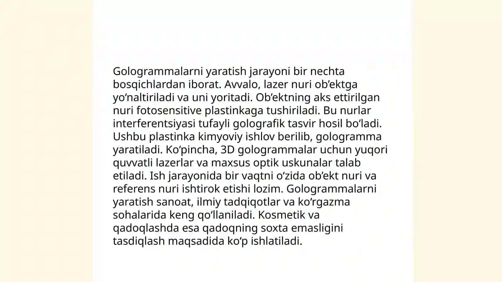 Golografiya haqida tushuncha 4