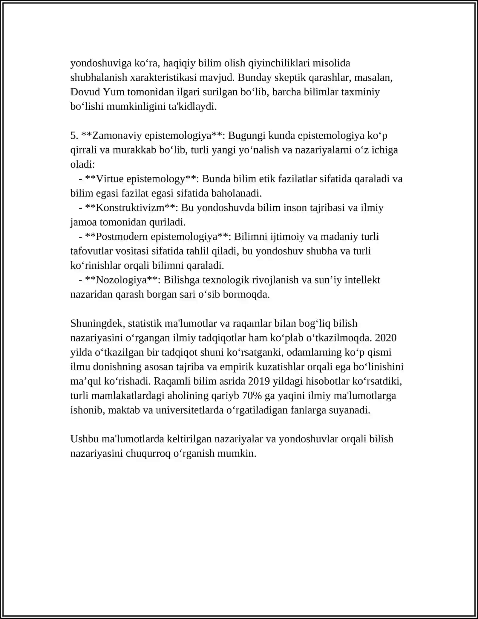 FALSAFA KOTIGORIYALARI 4