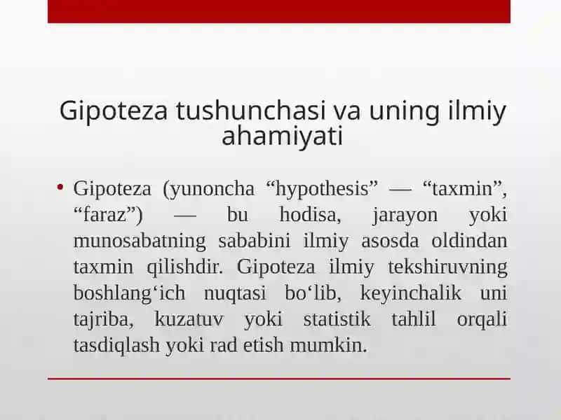 "Gipotezanishakllantirishvositalari" 4