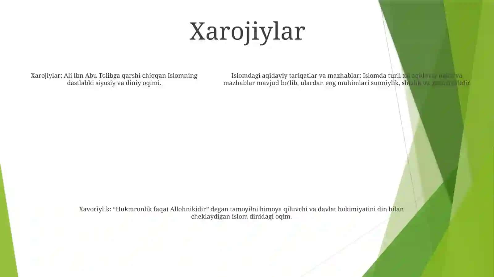 Islom Dinining Aqidaviy YoʻNalishlari Va Maktabi 4