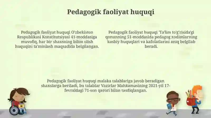 Pedagogik xodimlarining huquqiy maqomi 4