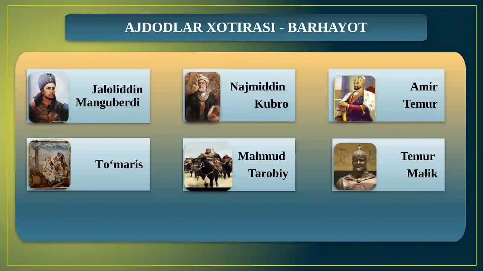 INSON QADRI ULUG‘-XOTIRASI MUQADDAS 4