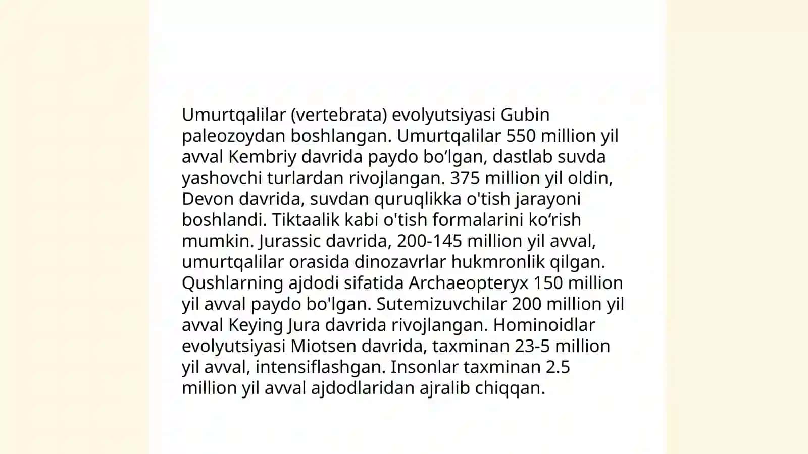 Umurtqalilar 4