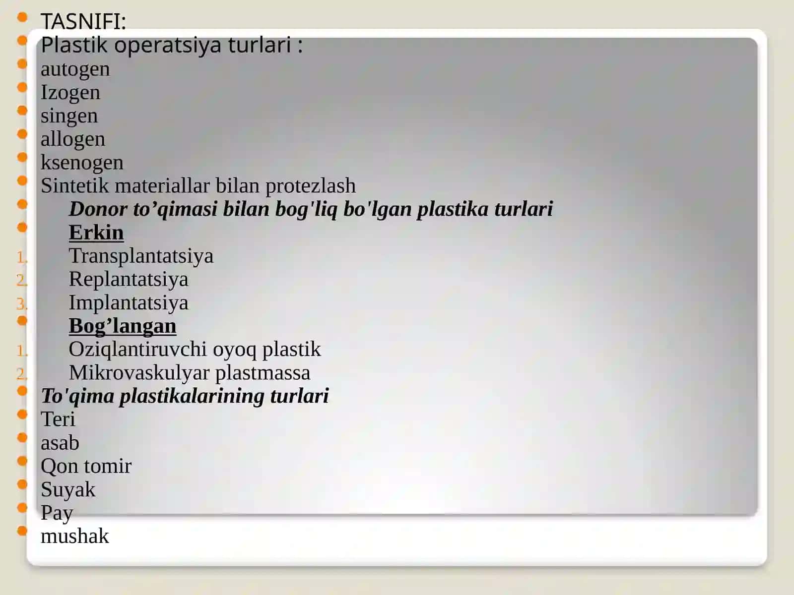 Plastik va estetik xirurgiyaasoslari 4