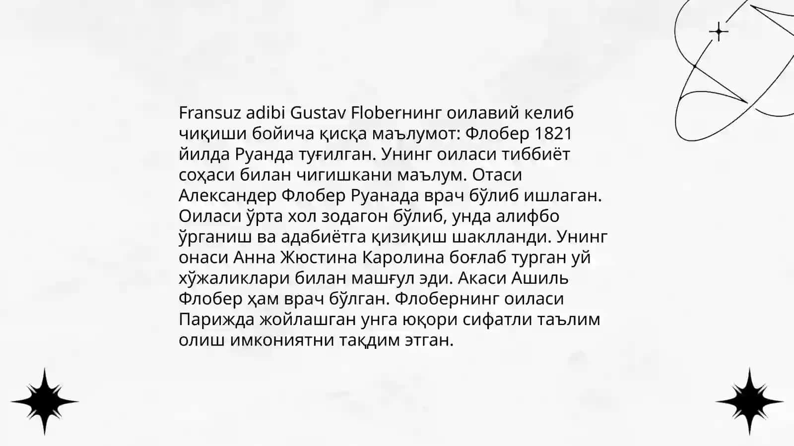 Gustav Flober hayoti va ijodi 4