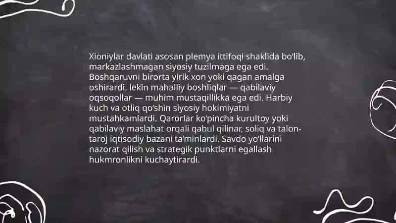 Xioniylar Kidariylar Eftaliylar davlati 4