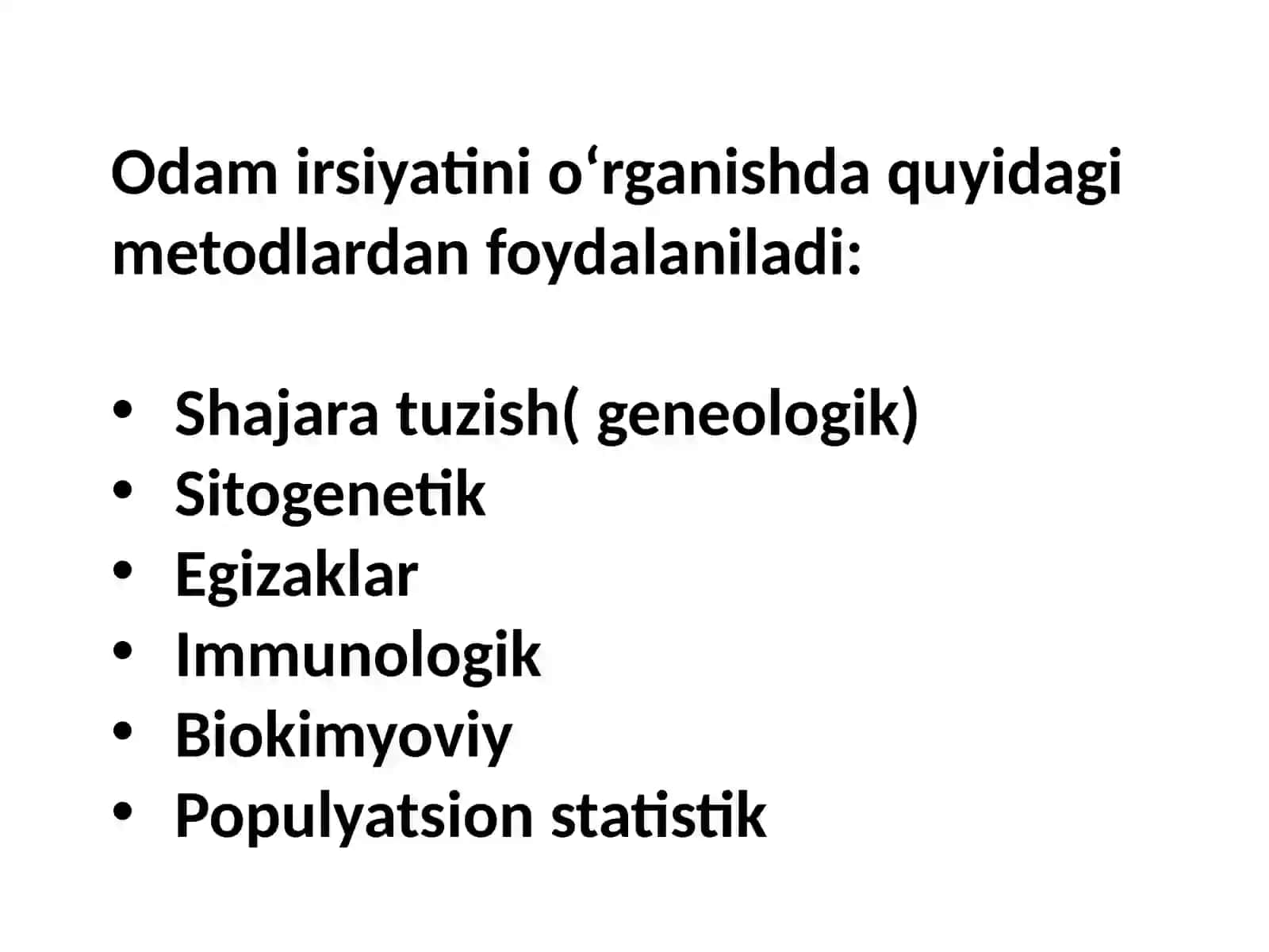 Genetika va inson salomatligi 4