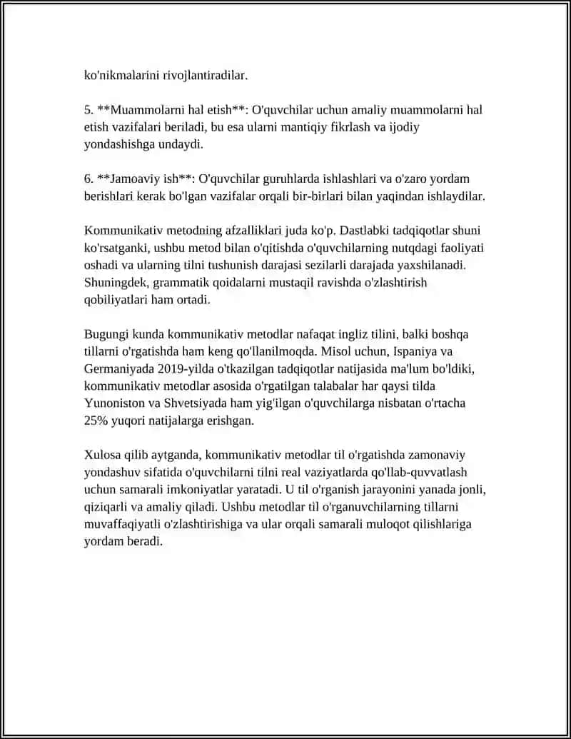 Kommunikativ metodlar 4