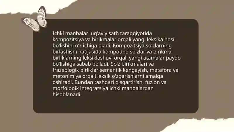 Lugaviy sath taraqqiyotining ichki va tashqi manbalari 4