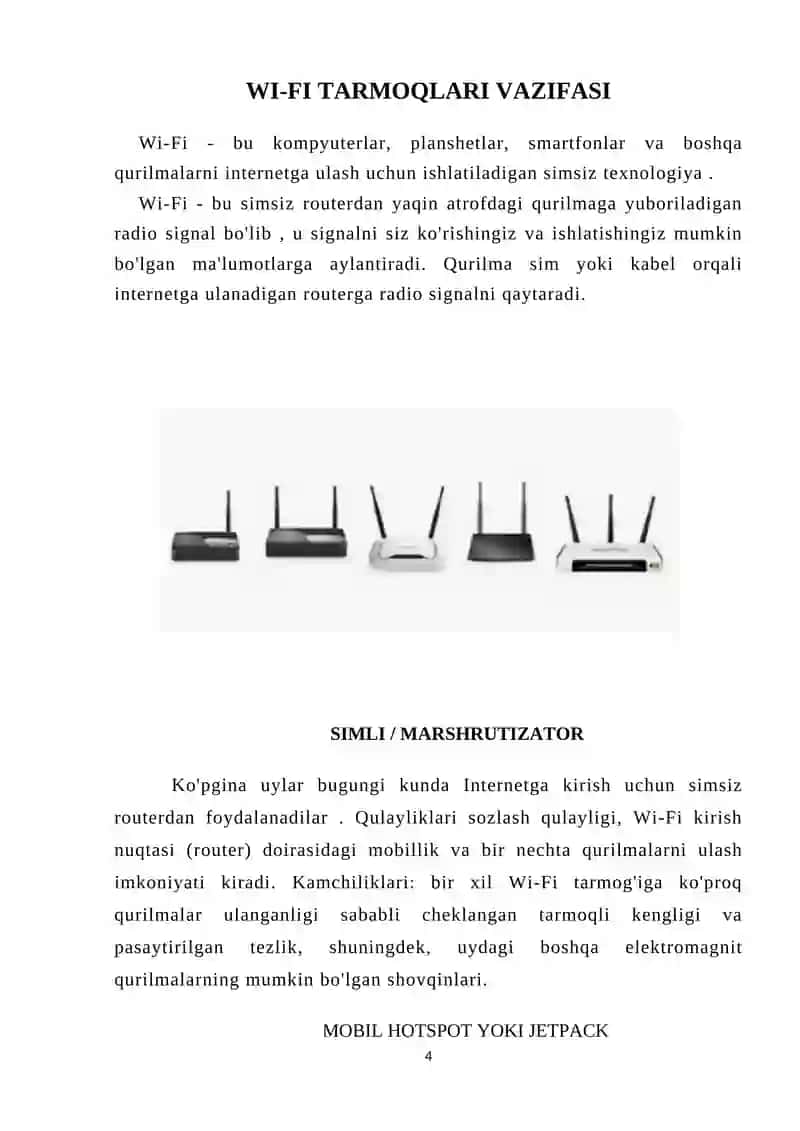 Wi-Fi Texnologiyasi 4