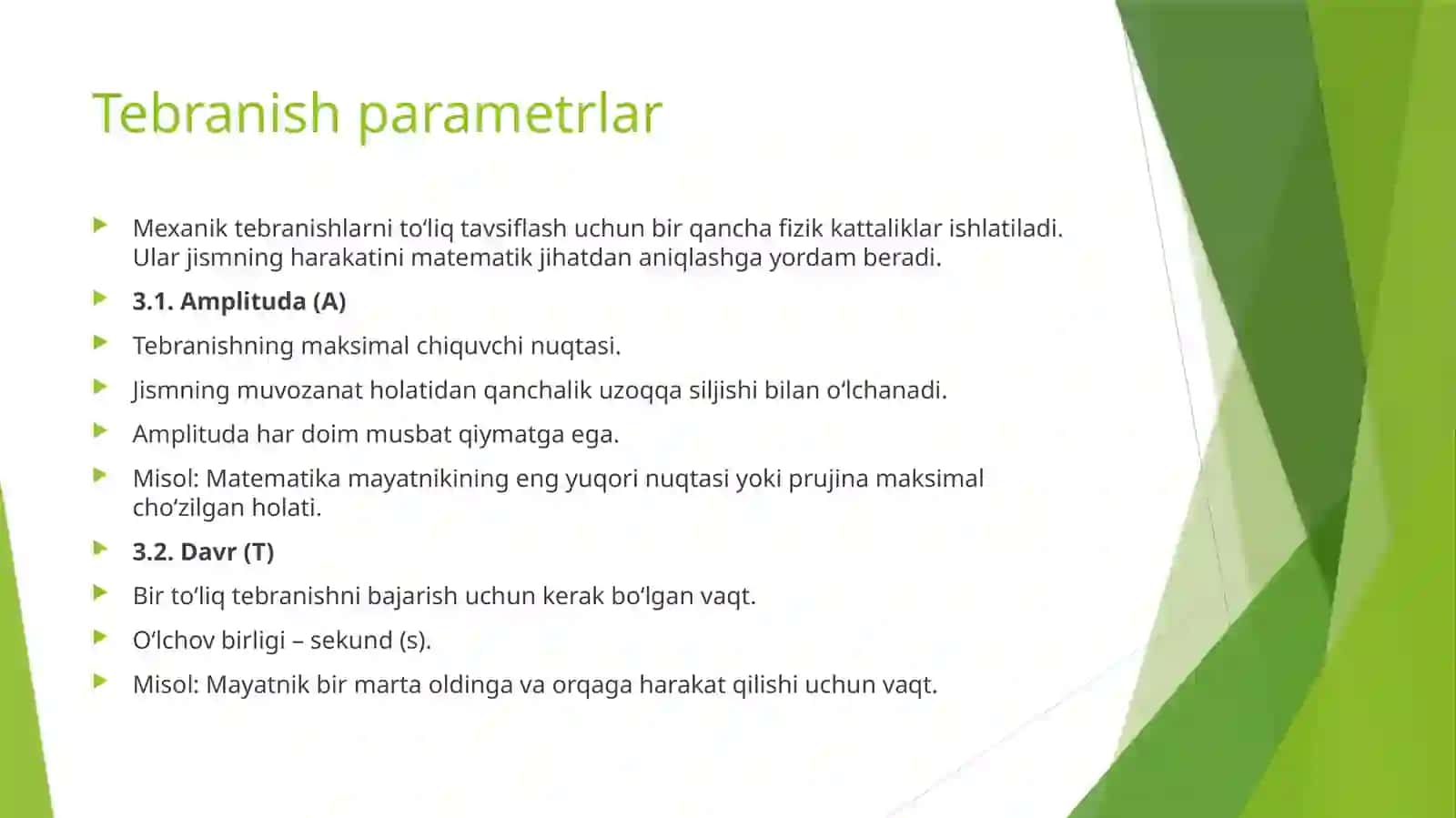 Mexanik tebranishlar 4