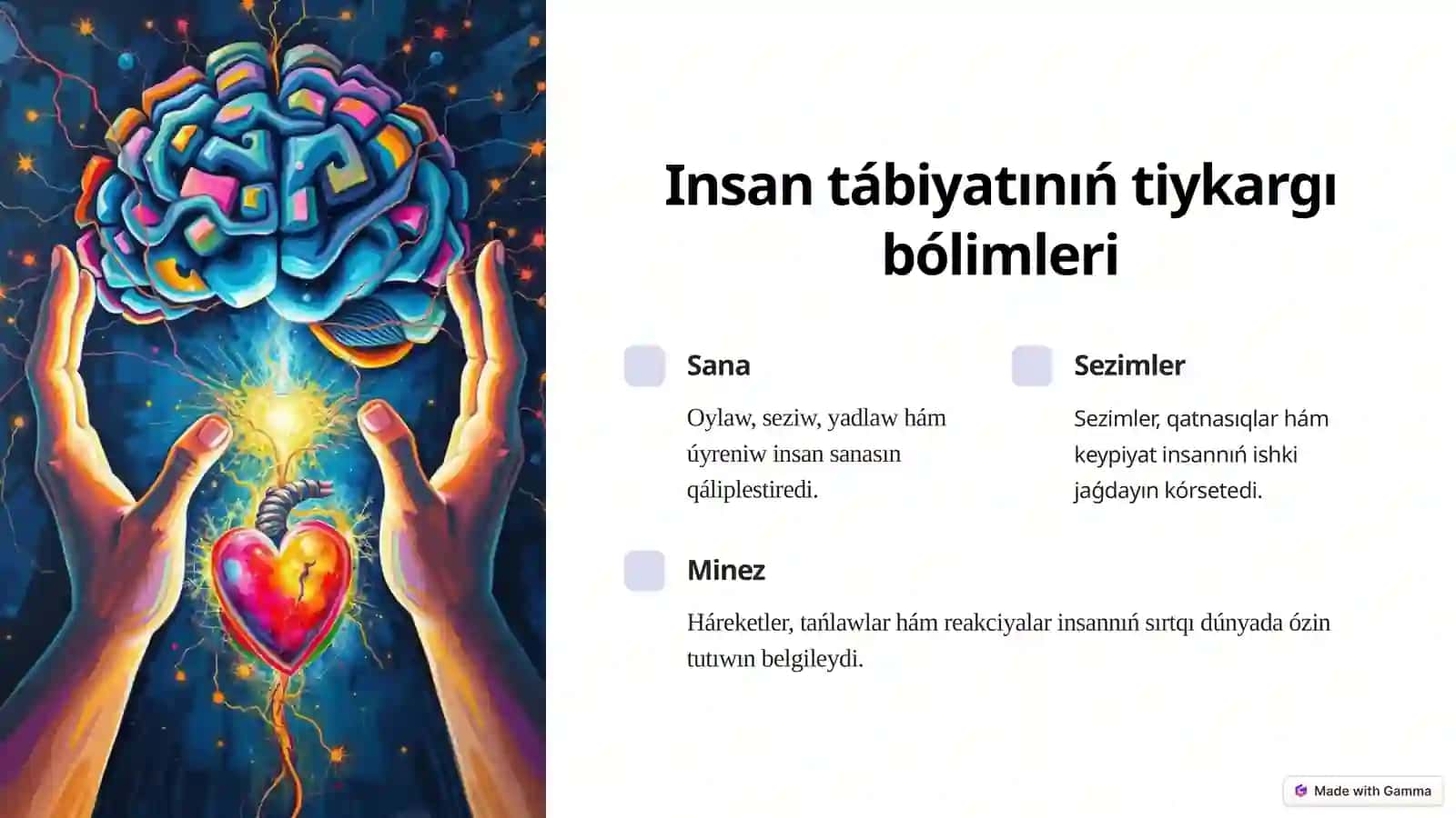 Insan tábiyattıń bir bólegi 4