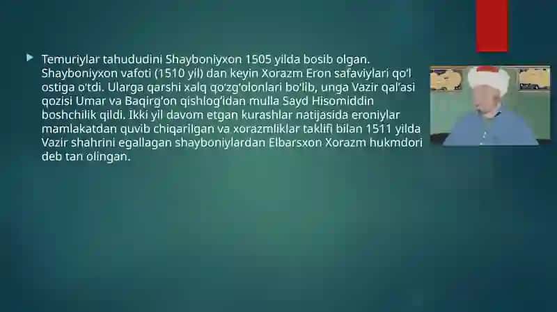 XIVA XONLIGINING TASHKIL TOPISHI VA SIYOSIY HAYOTI 4