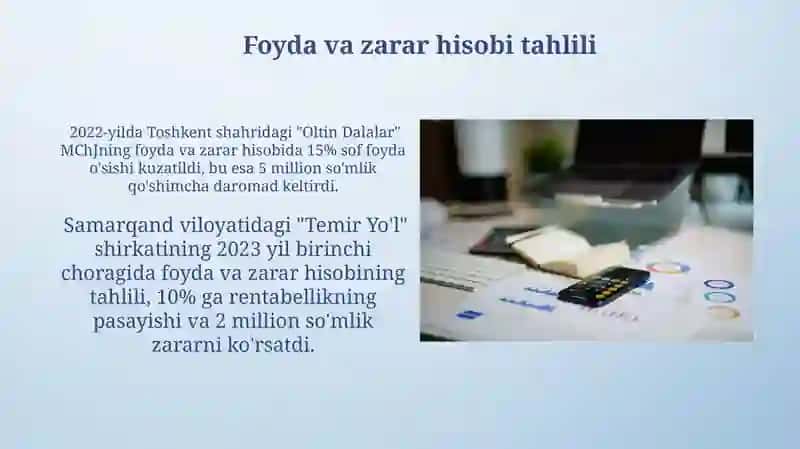 Rentabellik ko'rsatkichlari 4