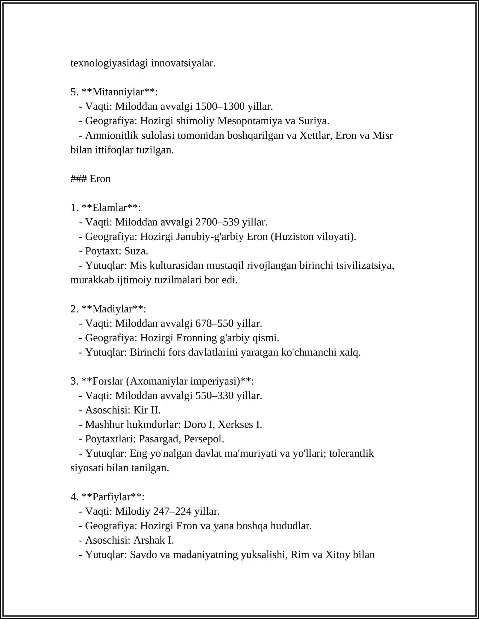 JAHON TARIXI OLDI OSIYO XARITASI 4