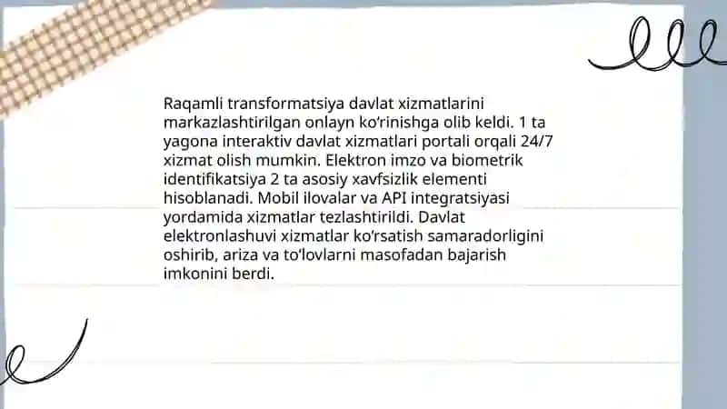 Axborot texnologiyalarining O'zbekiston iqtisodiyotidagi roli 4
