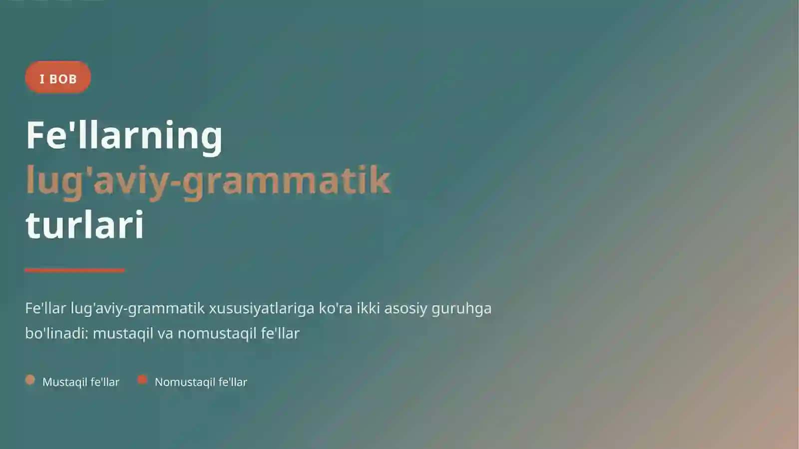 O'ZBEK TILI MORFOLOGIYASI 4