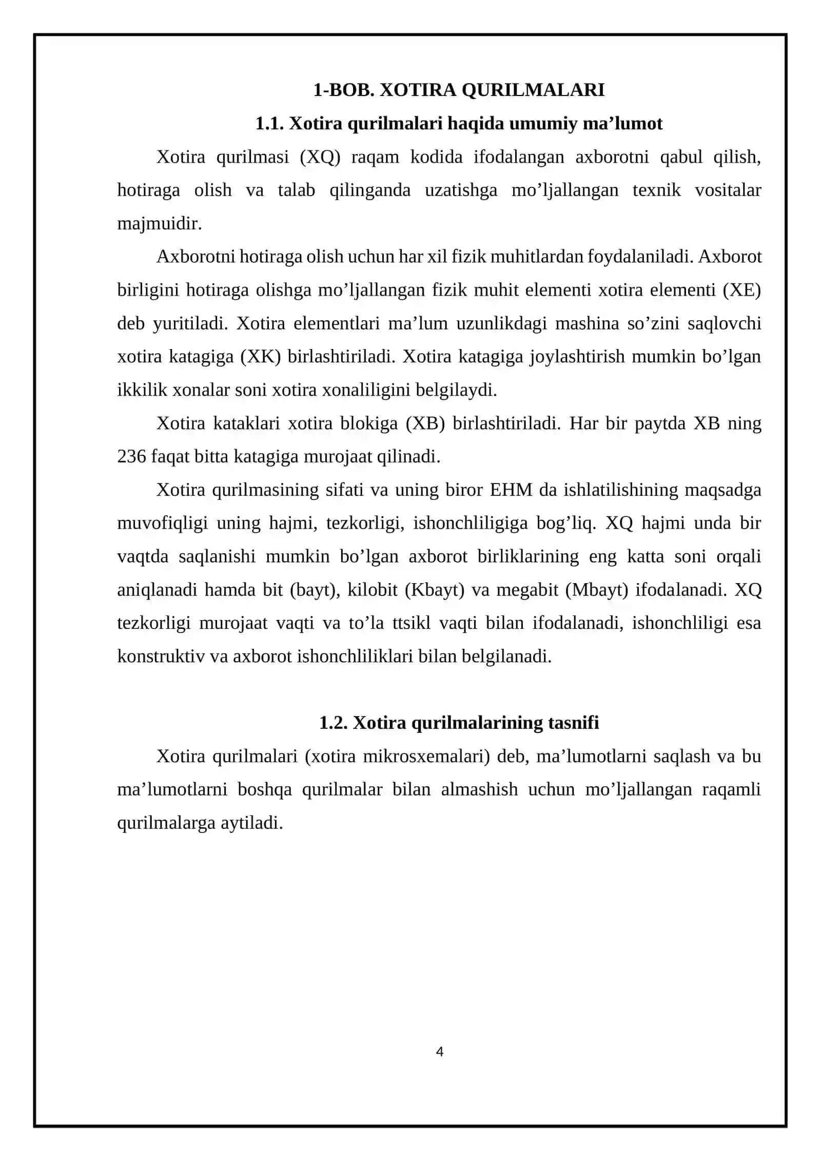 DRAM xotira elementlari 4