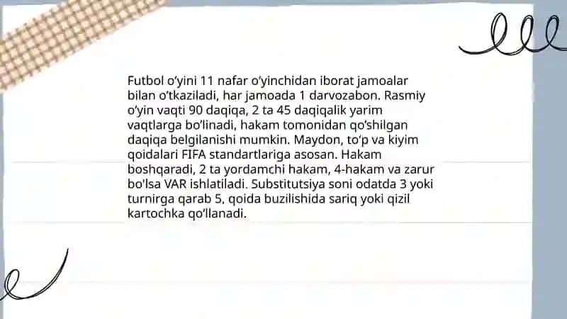 Futbol sport turi boʻyicha 4