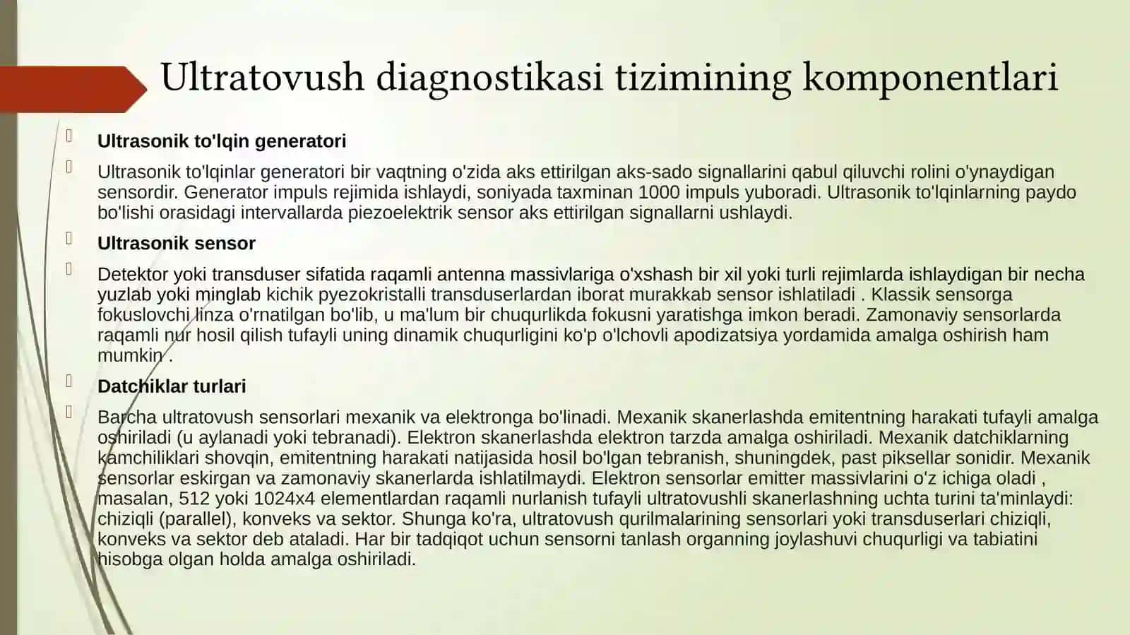 Raqamli ultratovush diagnostikasining A,B,M,C, Doppler rejimlari va ularning ishlashi 4