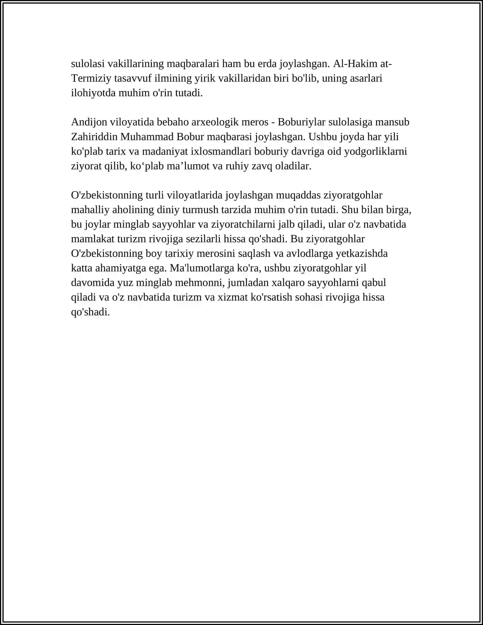 O'ZBEKISTONDAGI MUQADDAS ZIYORATGOHLAR 4
