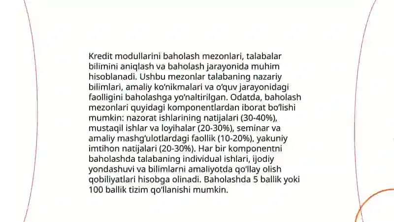 Kredit modul tizimi haqida tushuncha 4