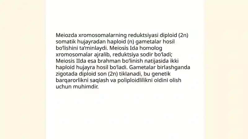 Meyozning biologik ahamiyati 4