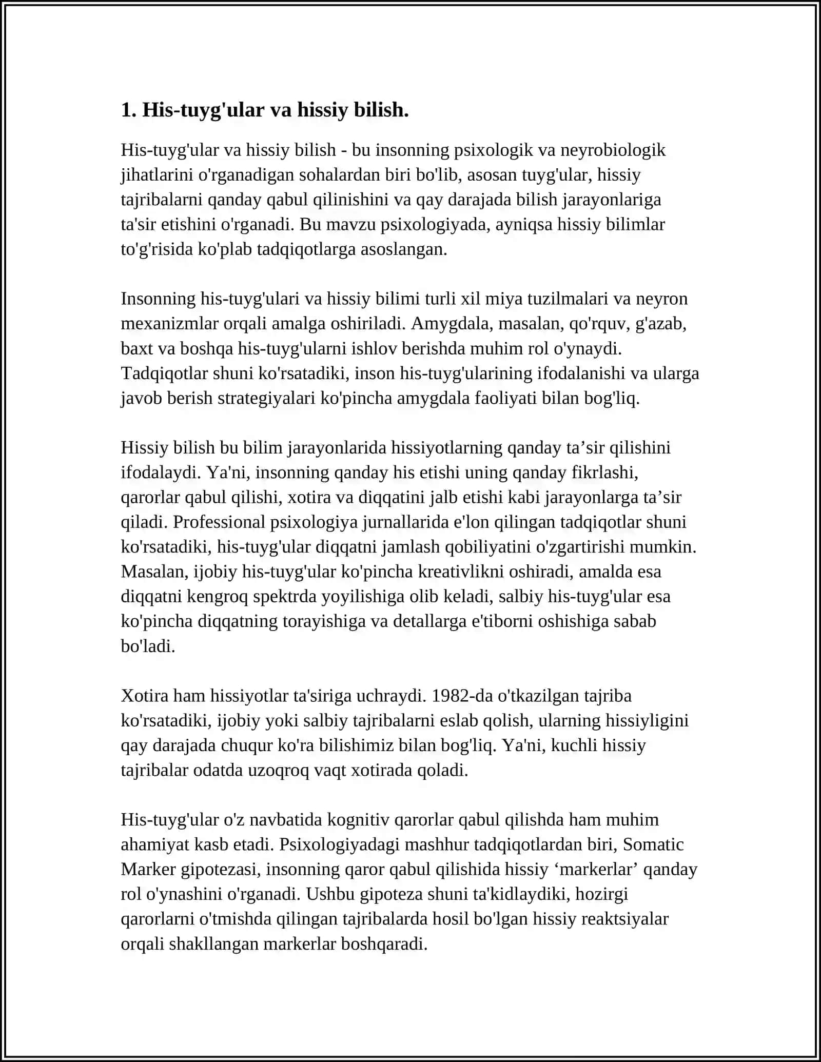 HISSIY EMPIRIK, NAZARIY, MANTIQIY, INTUITIV, BILISH DARAJALARINING O'ZARO ALOQASI VA FARQI 4