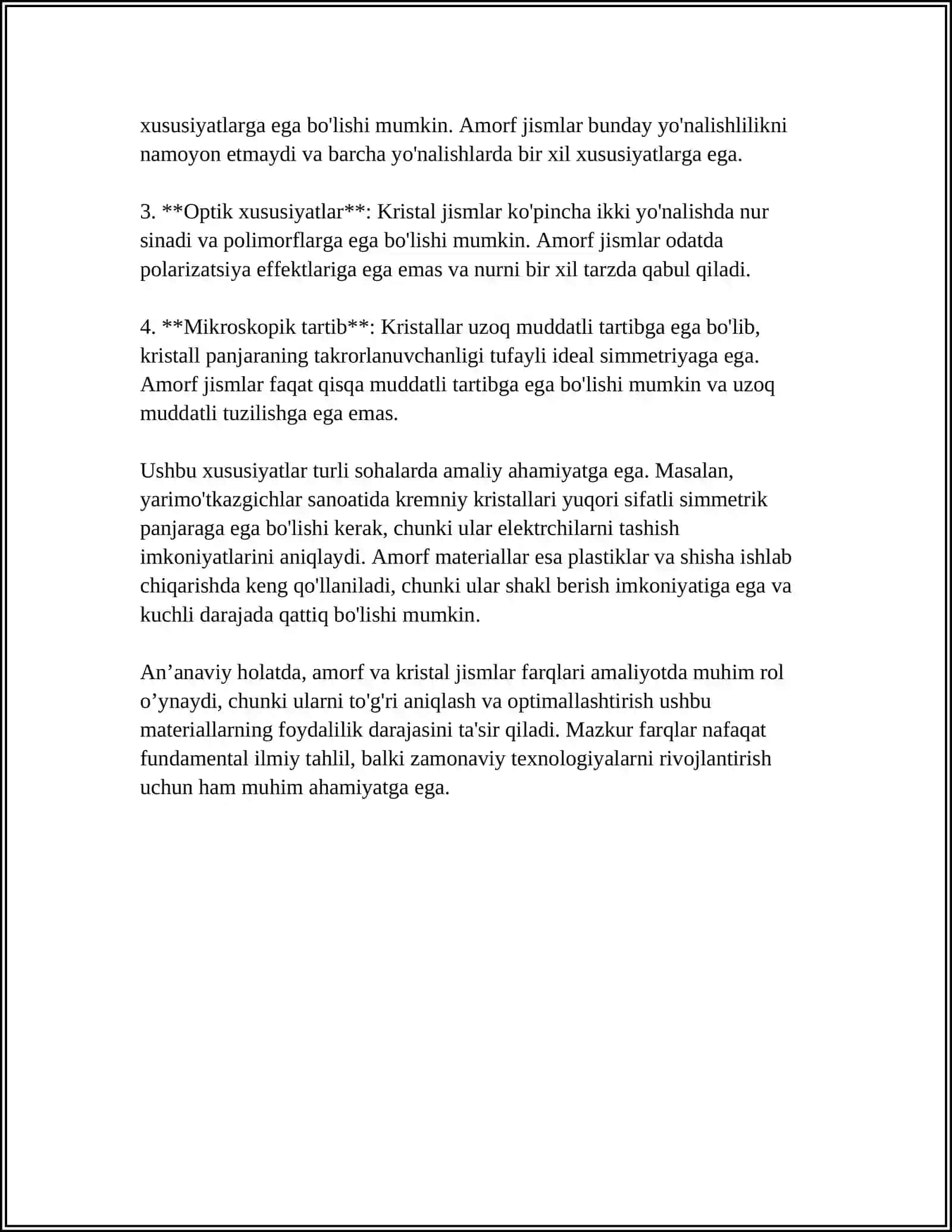 KRISTALM VA AMORF JISMLAR 4
