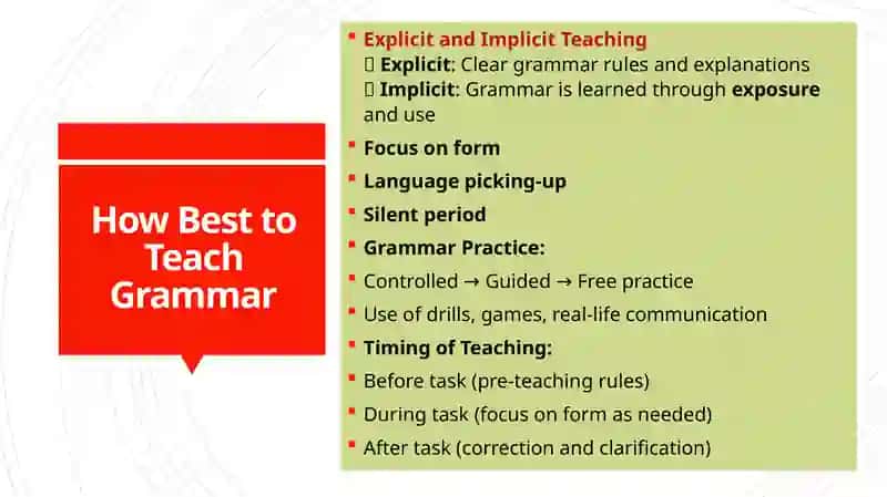 Teaching grammar 4