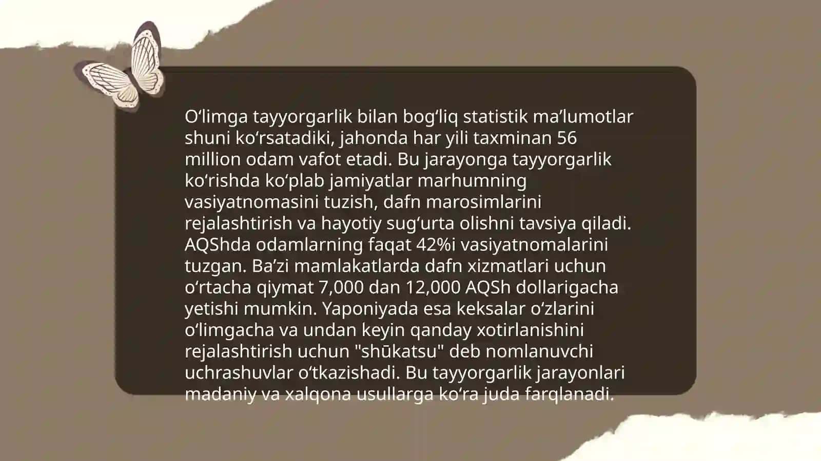 Oʻlim va oʻlish jarayoni 4