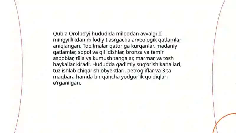 Qubla Orolboʻyi qoraqalpoqlarning tarixiy otamakoni 4