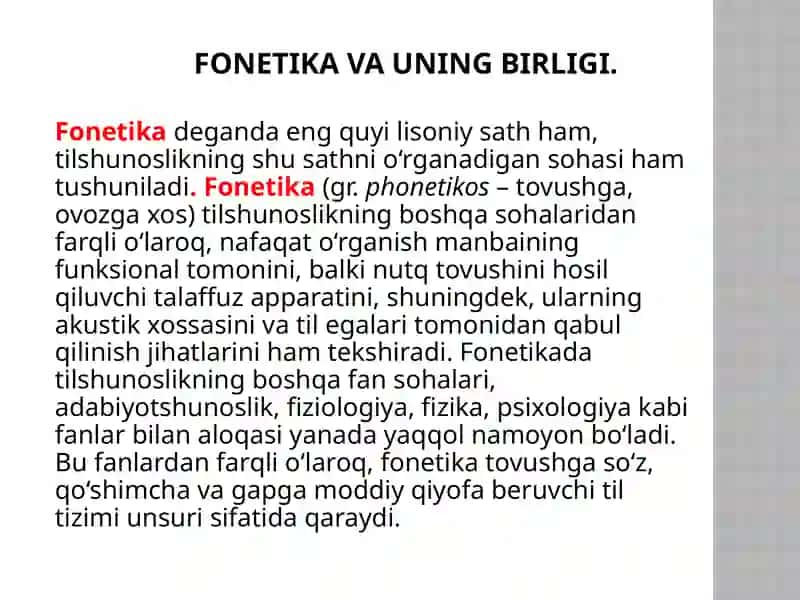 Fonetika va Fonologiya 4