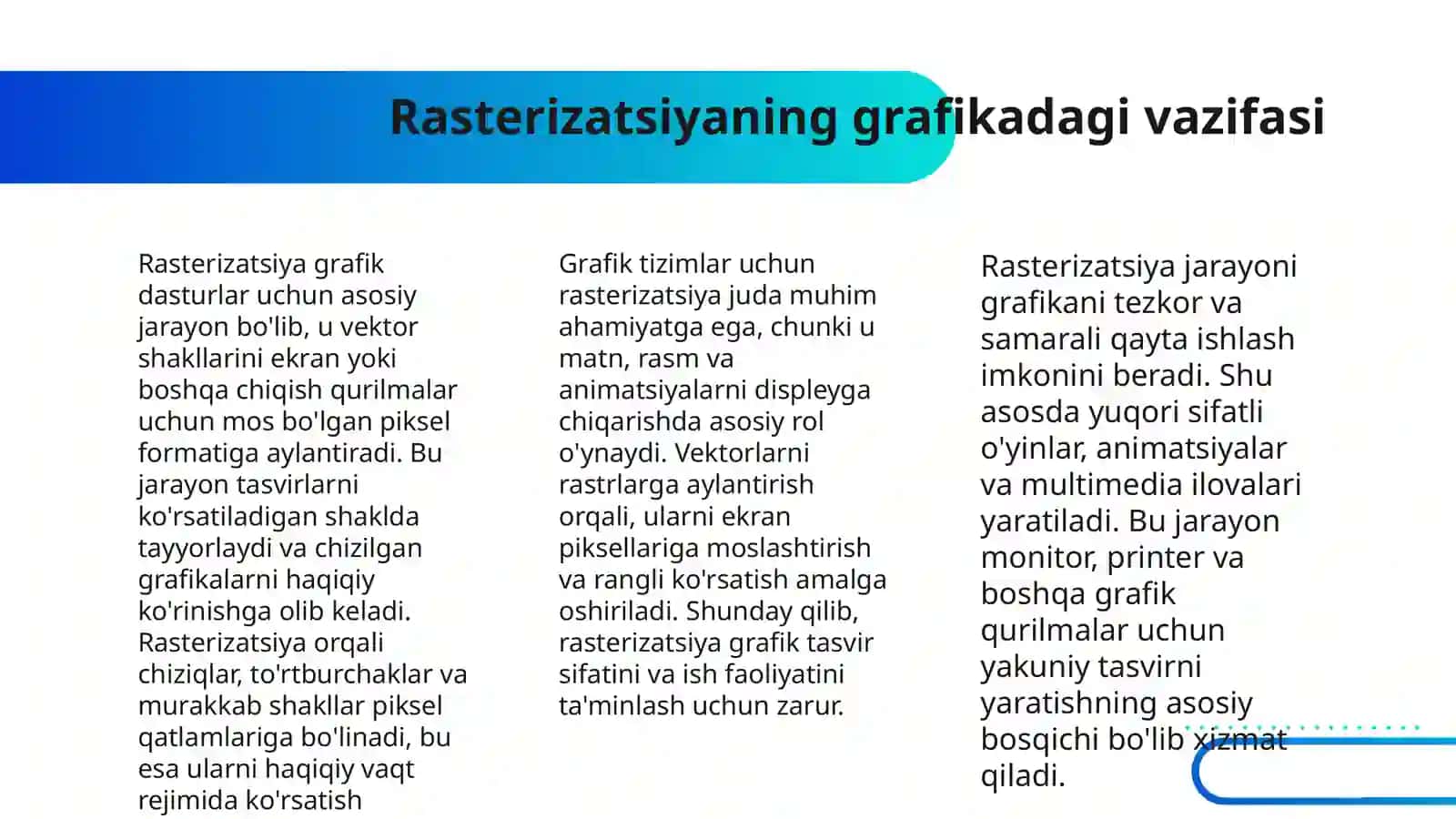 RASTERIZATSIYA JARAYONI 4