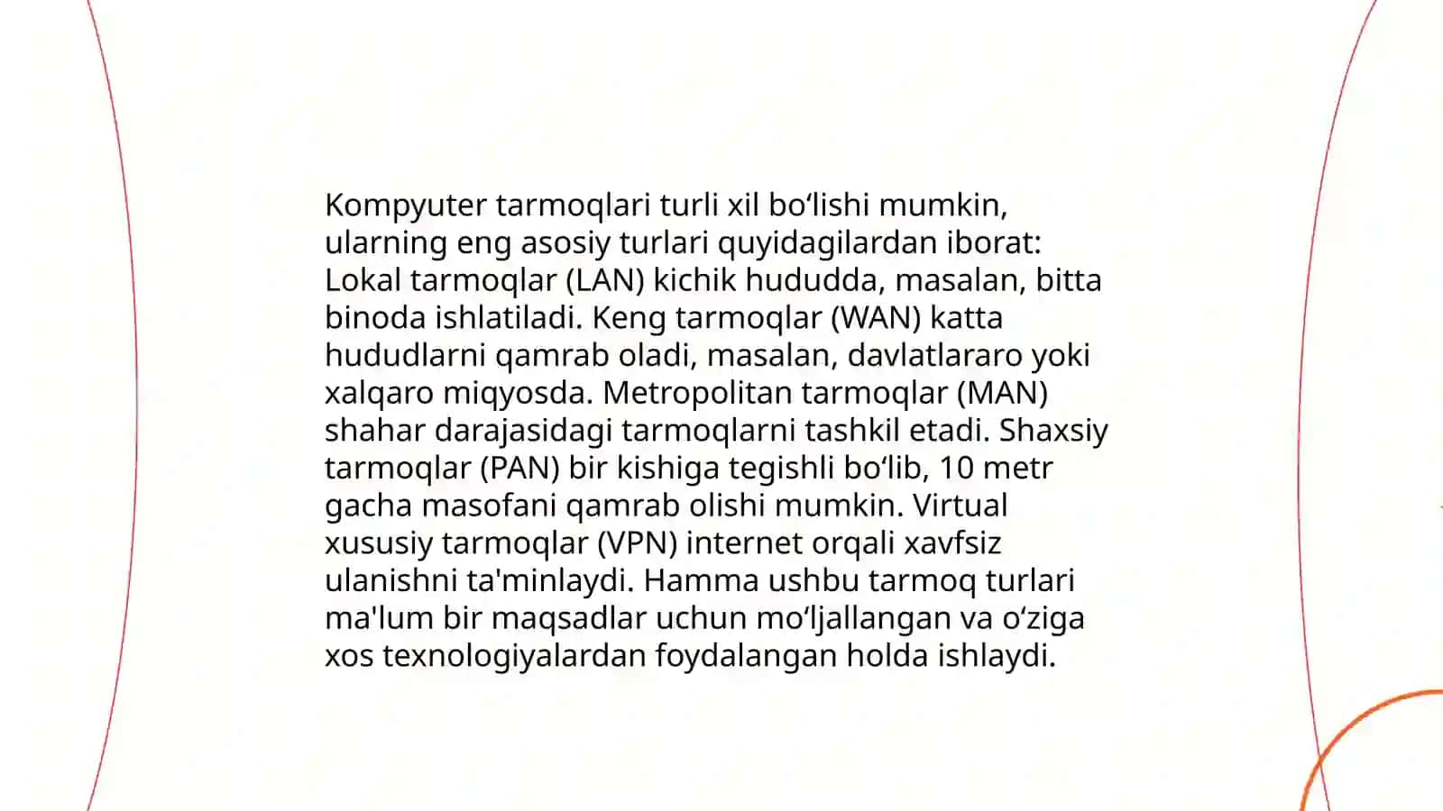 Komputer tarmoqlari haqida tushuncha 4