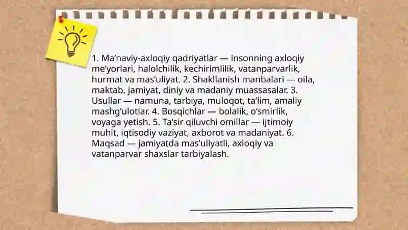 Maʼnaviy axloq tarbiyasi 4