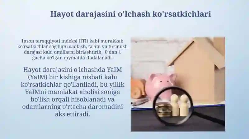 Aholi turmush darajasi va daromadlari 4