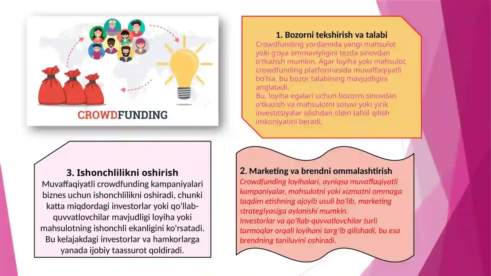 Crowdfunding platforması va unda pul yig’ish 4
