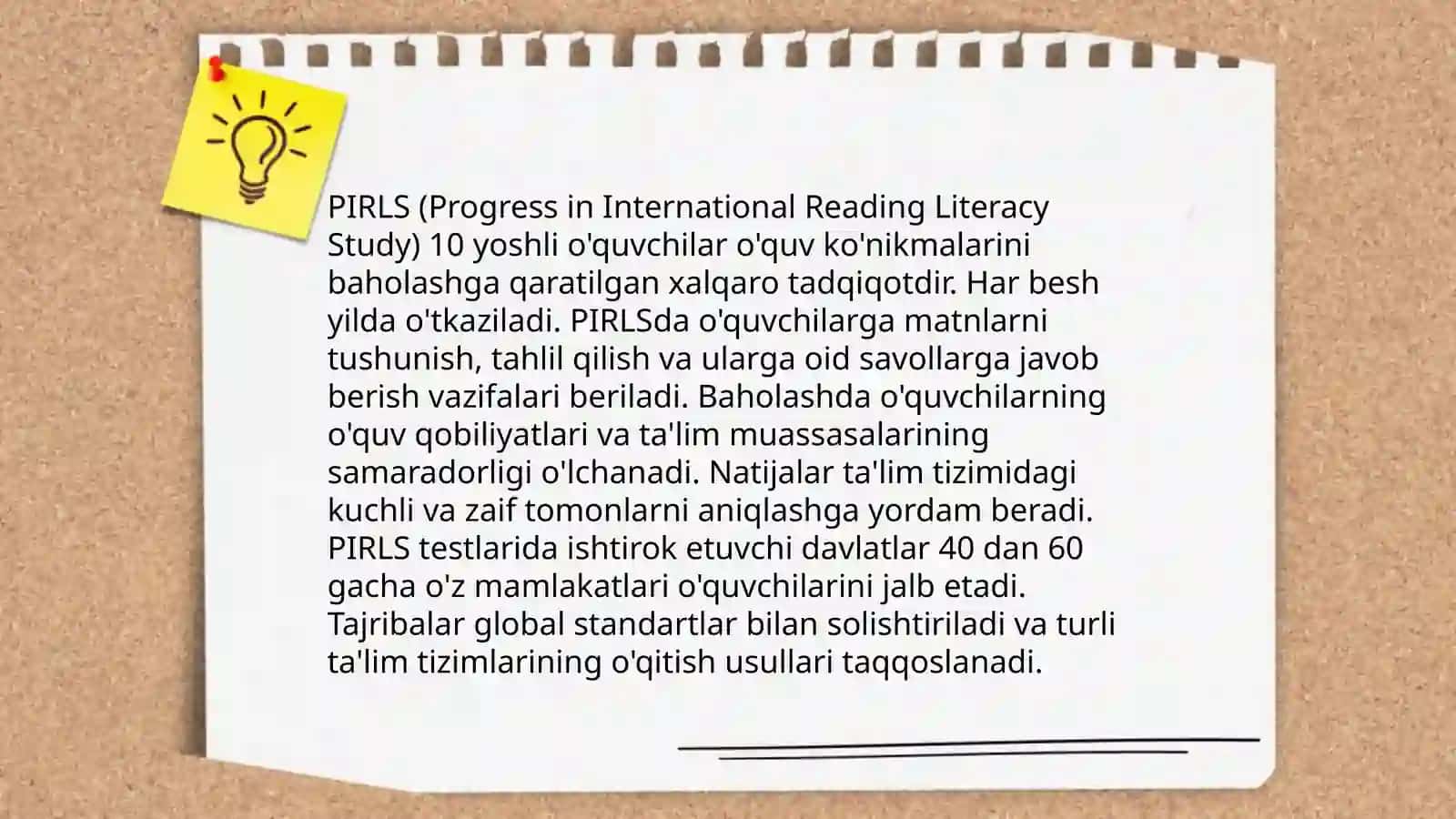 PIRLS tadqiqotlari mazmuni va amaliy ahamiyati 4